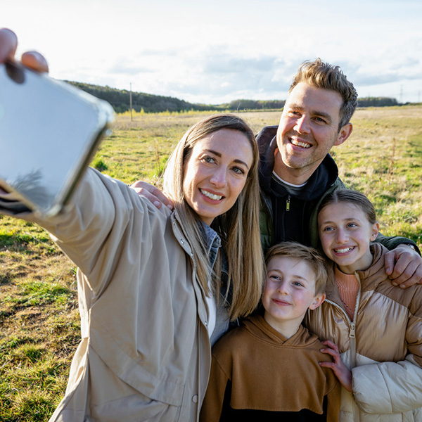 Família no campo