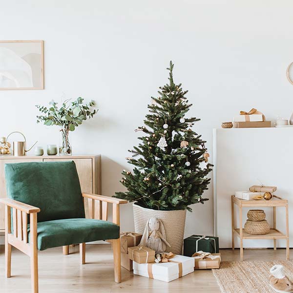 Árvore de natal com presentes